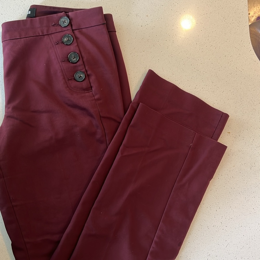 Express mid rise columnist bootcut pants 4L